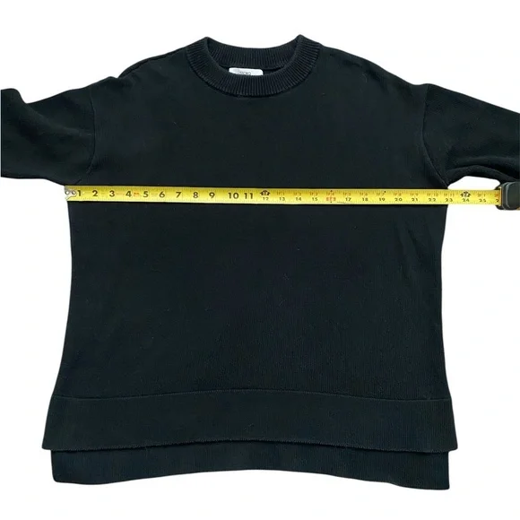 StorQ Maternity Cloud Cotton Crewneck Black Sweater Women’s Size XS Small - Picture 3 of 10